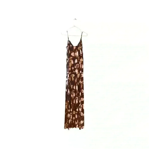 Evereve Alison Joy Maxi Dress Navy Cream Brown Excellent Cond. Size S. - Picture 2 of 10